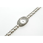 MARCASITE AND SILVER WATCH