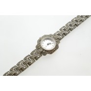 STERLING SILVER AND MARCASITE WATCH