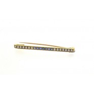 ANTIQUE PEARL AND SAPPHIRE BAR BROOCH