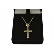 MARCASITE AND SILVER CROSS