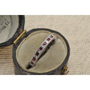 RUBY AND DIAMOND FULL BANDED ETERNITY RING