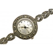 MARCASITE AND SILVER WATCH 