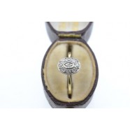 ANTIQUE FRENCH OVAL CLUSTER RING