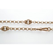 ANTIQUE 9CT GOLD BELL LINK CHAIN 